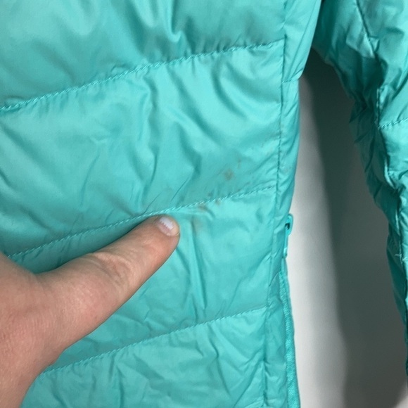Eddie Bauer down filled puffer coat teal green size M (10/12) - Picture 2 of 10